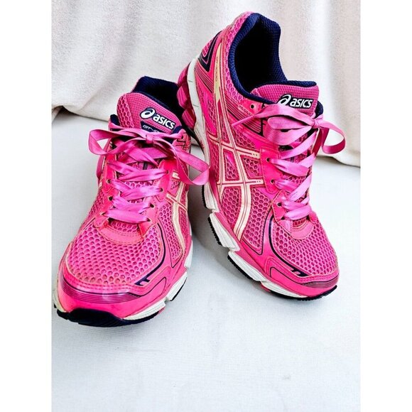 Asics Size 10 Womens GT-1000 Pink Breast Cancer Embroidered Logo Duomax Sneakers - Picture 13 of 16